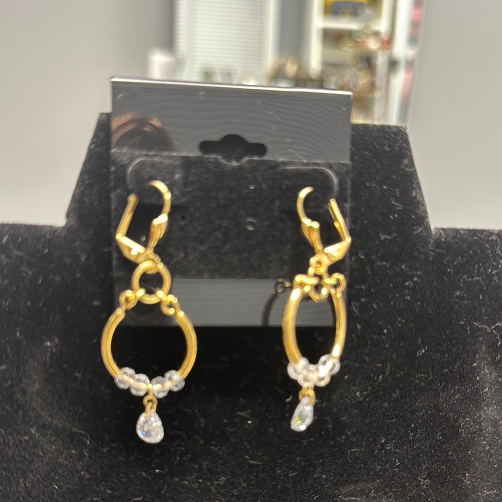 Elegant Gold and Silver Earrings